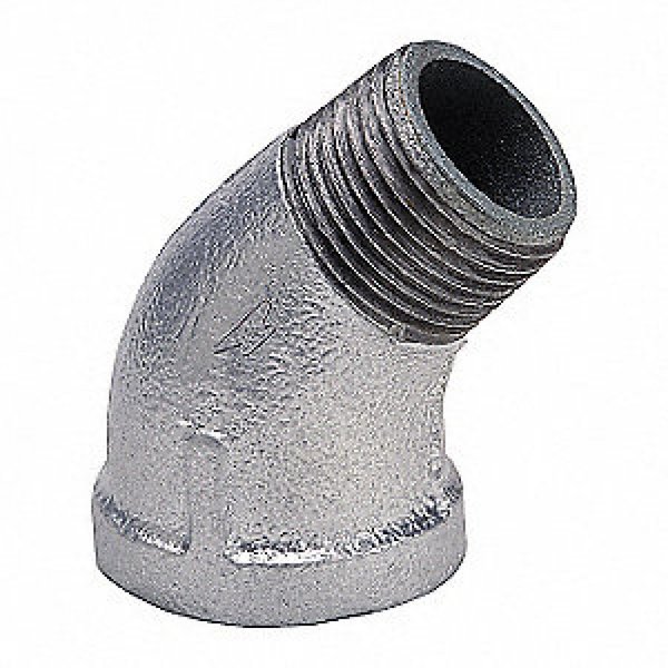 American Imaginations 0.5 in. x 0.5 in. Galvanized 45 Street Elbow AI-35700